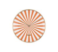 [DL] Wall Clock Candy Swirl Dome Bright Orange & White