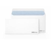 DL White Mailing Envelopes - Self Seal DL Size 110 x 220 mm, White Paper Envelopes, Peel & Seal Closure, Pack of 50