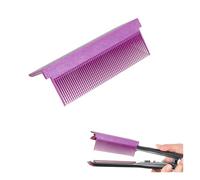 Dladhict Flat Iron Comb Attachment, Removable Hair Straightener Comb, The Comb for Flat Iron for Black Hair, Professional or Home Use Compact Straightening Comb Styling Tool (Purple)