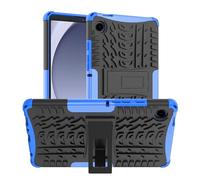 Dlahaby Case Compatible with Samsung Galaxy Tab A9 8.7 Inch 2023 (SM-X110/X115/X117),PC & TPU Silicone with Stand Protective Cover for Galaxy Tab A9,Dark blue
