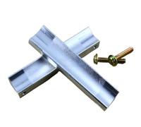 DLAHPJPT 8 Pieces Rectangular Aluminum Cabinet Handle Cupboard Knob