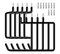 DLBEEM 10 Pcs Ladder Hook Screw in Storage Hanger for Garage Wall | Wall Mount Garage Storage Hooks, Heavy Duty Shelf Organizer, For Bike, Foldable Chair, Ladder