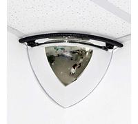 DLC Outdoor Traffic Wide-Angle Lens,Convex Unbreakable Traffic Mirror，Acrylic Convex Safety Mirror, Panoramic Dome Mirror, 90 Degree Viewing Angle, Inspection Mirror，Suitable for Shops, Offices or FA