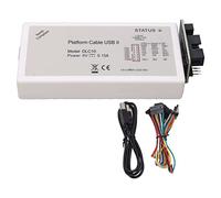 DLC10 Platform Downloader Cable USB Wire with Flat Cables High Speed Conversion Chip for FPGA CPLD Chips Compatible with 7 10 11 Ubuntu System 5 Flat Cables Included