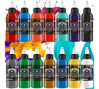 DLD Dazzling Vivid Colour Tattoo Ink Kit Professional 14 Bottles (1oz Each) Tattoo Kit EU Standard Pigments 30ml Tattoo Supplies
