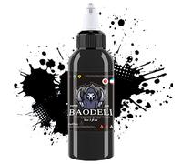 DLD Super Quality Triple Black Tattoo Ink 4oz (120ml/150g/bottle) Professional Tattoo Supplies EU Compliant Pigments Vegan Friendly Suitable for Human Skin Body Art Ink