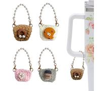 DLDXGXNR Charms for Stanley Cup Accessories Tumbler Handle Charm Glitter Water Bottle Charms, Mini, Alloy Acrylic fiber, No Gemstone