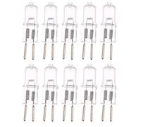 DLEDMOP 12V GY6.35 Halogen Light Bulbs 12 Volt 50 Watt 2 Pin GY6.35 Base Bulb Replacement T4 Tubular JC Type Bulb 2700K Warm White 50W 10PCS