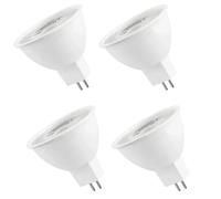 DLEDMOP Energy Saving Lightbulbs 4PCS 6W MR16 LED Bulbs 12V 5W Equivalent to 45W Halogen Spotlight Bulb Warm White 2700K 6W WarmWhite