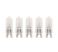 DLEDMOP Frosted Lens/Blue Coated Halogen Bulb G9 230v 60W Halogen Lamp for Accent Type Spot Down Lamp Chandelier Sconce Fixture Lighting, Frosted Lens-5PCS, 60W