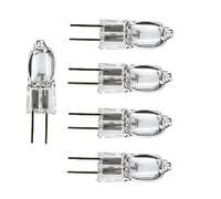 DLEDMOP G4 6V 15W Instrument Light Bi-pin Quartz Halogen Light Bulb Spectrophotometer Microscope Lamp Lighting Accessory,5PCS