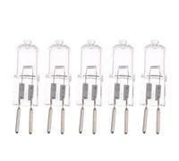 DLEDMOP GY6.35 Halogen Light Bulbs 12 Volt 50 Watt 2 Pin GY6.35 Base Bulb Replacement T4 Tubular JC Type Bulb 2700K Warm White 75W 5PCS