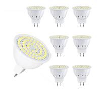 DLEDMOP MR16 Spotlight 8PCS LED Bulbs MR16 GU5.3 Cold White 6000K 220V LED Spotlights 4W Equivalent to 35W Halogen Non Dimmable Ra85,Warm White,4W