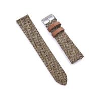DLEEFCUVI Universal Replacement Strap Vintage Knitted Nylon Leather Strap 18mm 20mm 22mm Compatible with Rolex Watch