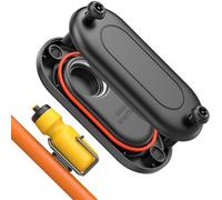 DLENP Bicycle Mount for Samsung SmartTag 2, Universal SmartTag 2 Case, Waterproof Hidden GPS Devices Holder, Anti-Theft Bicycle Tracker, Android, Black