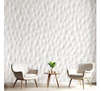 DLERFLOVR Small Particle Pattern Wallpaper 350x256cm - Rough Paper Wall Mural White Photo Wallpaper Silk Contact Paper for Living Room Bedroom TV Backdrop Hallway
