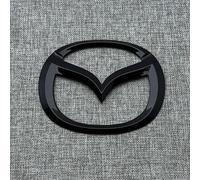 DLGJZS Black Emblem Replacement for Mazda MX-5 NC,Front Grille Rear Trunk Logo Badge Sticker Letters Tailgate Side Fender Car Body Decoration ABS Metal Styling Accessories,front logo