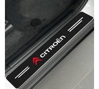 DLGJZS Carbon Fibre Car Door Edge Guards for Citroen C3 Picasso 2013-2017, Black Chrome, Door, Vehicle Specific Fit