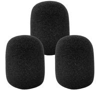 Dlh Western Replacement Mic Foam Windsock Compatible with Shure SM57 545 Beta SM57A, Pack of 3