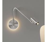 DLHH LED Wall Lamp, Sconces LED Swing Arm Wall Light Retractable Bedside Reading Lamp for Bedroom Study Office Living Room Wall Fixture