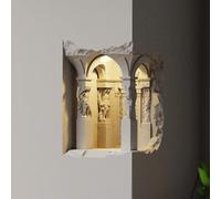 DLHH LED Wall Lamp, Sconces Plaster with Motion Sensor Wall Light Recessed Inner Corner Wall Scope for Bedside Corridor Aisle(,)