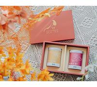 DLIC TEA Taiwan Tea Gift Box Osmanthus Oolong Rose Black Tea 20 Count Pyramid Tea Bags