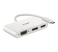 DLink DUBV310 3in1 USBC Hub with HDMI/VGA/DisplayPort Adapter for MacBook Pro...