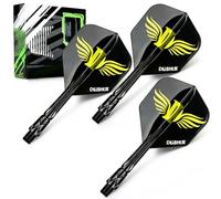 Dlishka 26mm Integrated Dart Flights and Stems Set,3PCS Dart Flights And Stems All In One for Unmatched Precision,90° Fixed Angle / 2BA Thread,Durable Lightweight Dart Accessories.