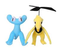 Dlishka 9.8inch Rainbow With Friends Chapter 2 Plush Toys,Friends Bring Home The Fun Cyan And Yellow Stuffed Animals Plushies and Birthday Gifts for Boys and Girls