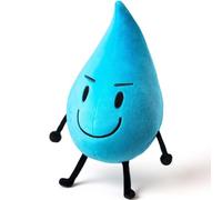 Dlishka BFDI Battle for Dream Island Plush Toy, Cute Cartoon Plushie Soft Stuffed Animal Doll, Kawaii Plush Cushion Pillow, Collectible Character Toy Gift for Fans. (Teardrop)