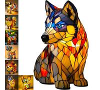 Dlishka Dog Bedside Lamps,Cute Pug Bed Side Lamps for Bedroom,LED French Bulldog,Corgi Night Light Table Lamp,Bed Side Colorful Resin Lamps Gift for Boys,Girls and Dog Lovers Room Decor. (Husky)