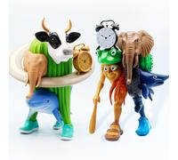 Dlishka Italian Brainrot 2 Fun Toy Figures, 18 cm with Tung Sahur, Tralalero and Lirili Larila, Set of Internet Memes for Adult Fans and Children Aged 6 and Up