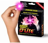 D'lite Magic Thumb Lightup Trick Set / 2 Original Amazing Ultra Bright Light Magic Fingers - Closeup & Stage Magic Tricks - Easy Illusion Anyone Can Do It - Magic Trick for Adults (Junior Pink)