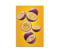 DLJGDS Cute Fruit Poster Illustration Passion Fruit Decorative Painting Canvas Wall Posters And Modern Family Bedroom Decor 20x30inch(50x75cm)