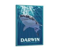 DLJGDS Darwin Vintage Travel Decorative Painting Canvas Wall Posters And Modern Family Bedroom Decor 24x36inch(60x90cm)