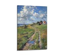 DLJGDS Landscape Oil Painting Poster French Countryside Spring Panorama Decorative Painting Canvas Wall Posters And Modern Family Bedroom Decor 12x18inch(30x45cm)