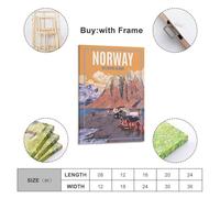 DLJGDS Norway Lofoten Islands Vintage Travel Decorative Painting Canvas Wall Posters And Modern Family Bedroom Decor 08x12inch(20x30cm)