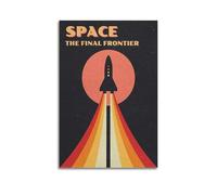 DLJGDS Retro Poster Space Frontier Decorative Painting Canvas Wall Posters And Modern Family Bedroom Decor 16x24inch(40x60cm)