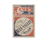 DLJGDS Vintage Sports Posters Baseball Wrigley Field Decorative Painting Canvas Wall Posters And Modern Family Bedroom Decor 08x12inch(20x30cm)