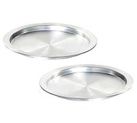 Dlk - 2 x 13inch Aluminum Kunefe Tray, Kunafa Plate Set, Kunefe Pan Set of 2 for Sweet,Kunafeh or Kadaifi