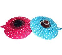 DLK - 2 X Thick Fabric Steam Catcher 100% Cotton Steaming Cloth Cooking - (10-12)'' / (25-30) cm Rice Lid Cover, Rice Brewing Cover - Steam Trap Set of 2, Multicolor, (RCC)