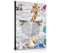 DLKAJFK Scottish Highland Cow Wall Art Animal Art Wall Picture Canvas Picture Funny Newspaper Animal Poster, Bathroom Toilets Poster, Frameless (Poster 07, 1 Pieces - 40 x 60 cm)