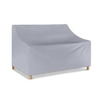 DLLDLGG 420D Outdoor Patio Furniture Covers Waterproof, Windproof 2 Seater Sectional Loveseat Sofa Cover, Weather Resistant Garden Bench Couch Protection, No Tears, No Fading(Grey,33x31x36in)