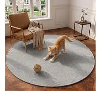 DLLDLGG Cat Cooling Mat Indoor for Summer Sleeping - Woven Pet Mat - Scratch-Resistant Polypropylene Fiber, Three-Line Overlocked Edges, Breathable Hazelnut Texture Pad for Kittens And Small Dogs
