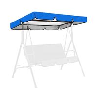 DLLDLGG Outdoor Swing Canopy Replacement, 210D Heavy Duty Oxford Waterproof Sun Shade Porch Swing Canopy Replacement Top for 2-3 Seater Patio Swing Cover(Royal blue,77x49in)
