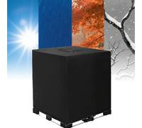 DLLDLGG Water Tank Covers for Outside, Heavy Duty Waterproof Ibc Tote Lid, All-weather Garden Rain Barrel Protector, Ibc Container Abdeckung for Gardening or Water Storage(Black,550 Gallon)