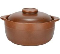 DLLDQBD Ceramic Pot, Terracotta Casserole Pot with Lid - Earthen Clay Cooking Pot for Open Fire - Ceramic Pot for Braising and Baking(Size:4L)