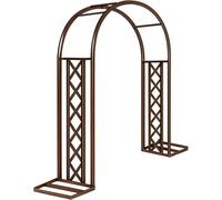 DLLDQBD Metal Garden Arch with Stable Base, Pergola Arbor, Doorway Kit