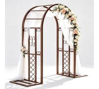 DLLDQBD Rustproof Metal Garden Arch with Stable Base, Pergola Archway
