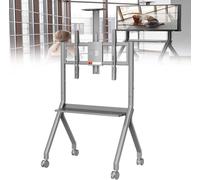 DLLDQBD Smart Board Stand for Interactive Whiteboard Vertical Interactive Whiteboard Rolling Tv Stand Four Lockable Wheels for The Modern Office or Classroom(Color:B)